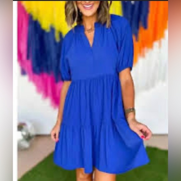 1 State Blue Dress - Picture 2 of 5